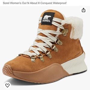 NWT Sorel out and about conquest boot camel brown women’s size 9